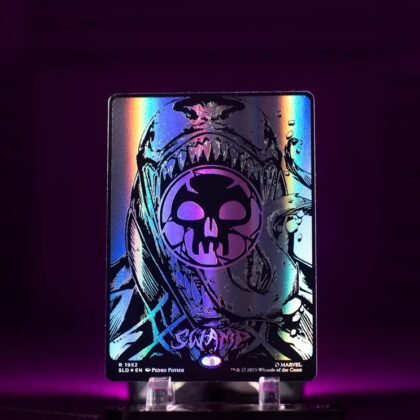 Mana Symbiote Raised Foil Swamp — Secret Lair x Marvel's Spider-Man — Magic the Gathering