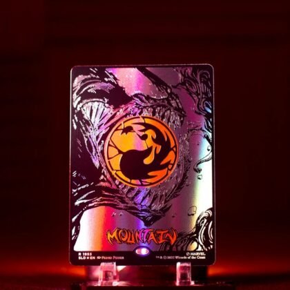 Mana Symbiote Raised Foil Mountain — Secret Lair x Marvel's Spider-Man — Magic the Gathering