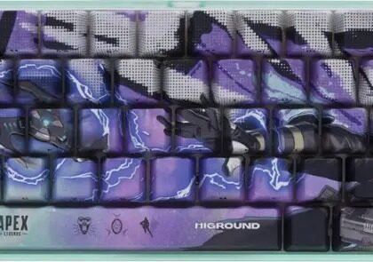 Higround - APEX Legends Basecamp 65+ 65% Wired Mechanical Pre-Lubed TTC Venus Linear Switch Gaming Keyboard w/ RGB Backlighting - Wraith