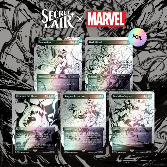 Secret Lair x Marvel’s Spider-Man: Venom Unleashed (Inks) Foil Edition — Magic the Gathering
